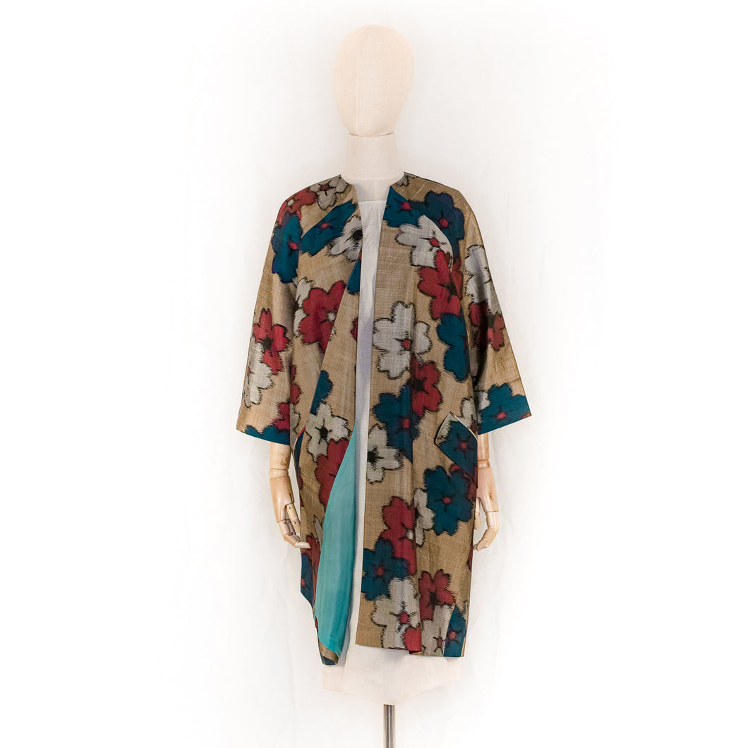 vintage kimono silk coat