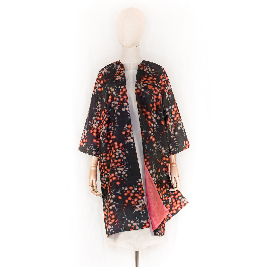 vintage kimono silk coat